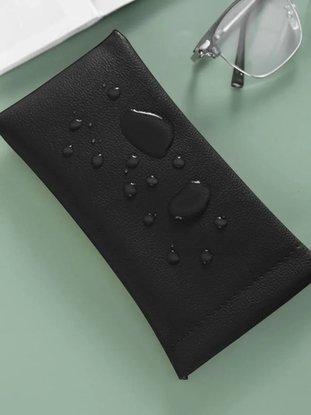 SteelFever Pack of 3 Leather Soft Eyeglass Case Pouch Squeeze Top Sunglasses Cas